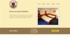 Desktop Screenshot of hotel-hoefler.de